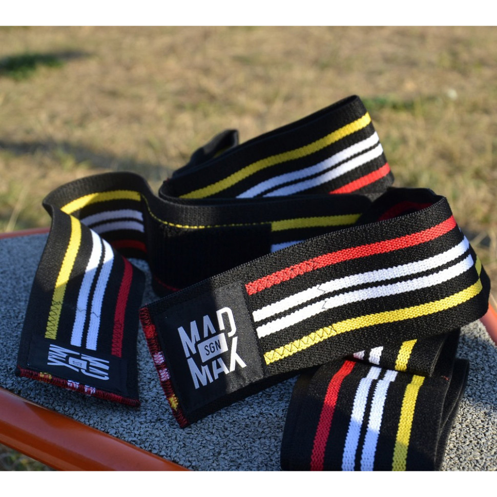 Бинти на коліна Knee Wraps MadMax MFA-292-U, Black