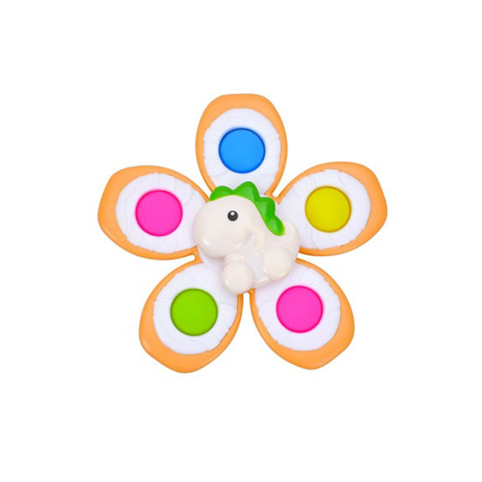 Детская погремушка-спинер с мягкими кнопками 