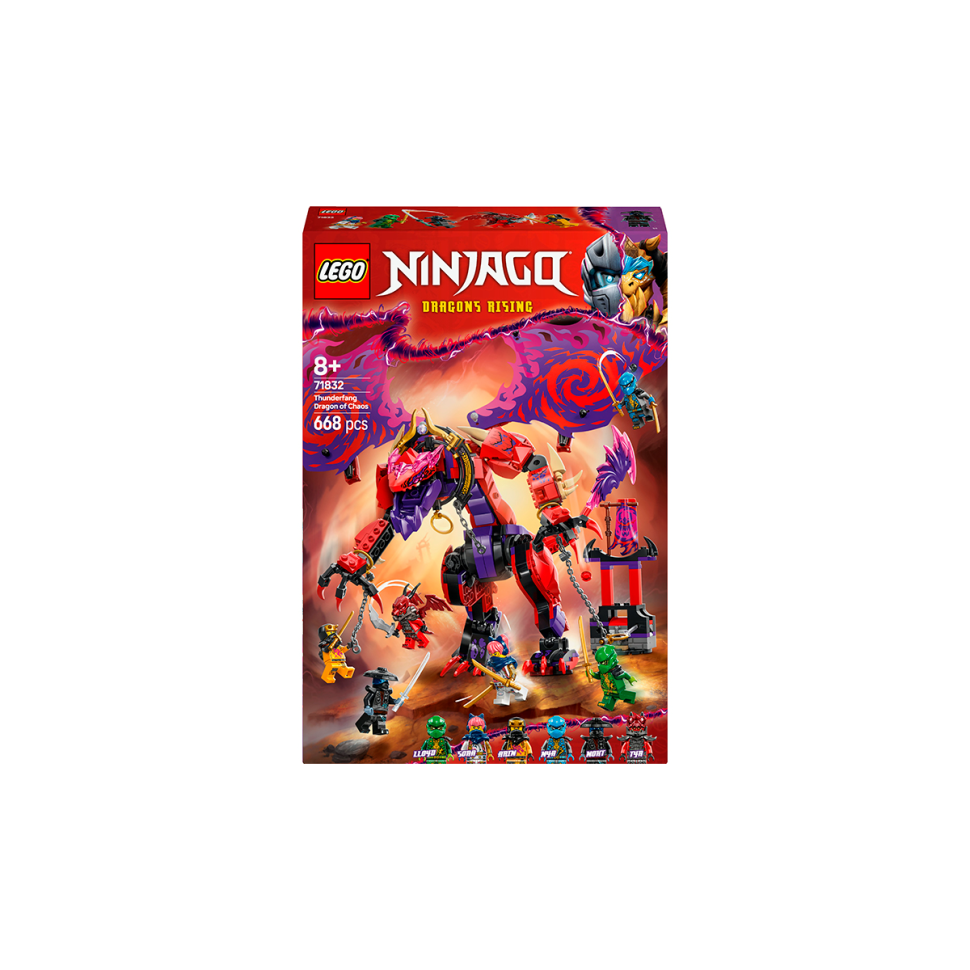 Конструктор NINJAGO Громовержець Дракон Хаосу LEGO 71832, 668 деталей