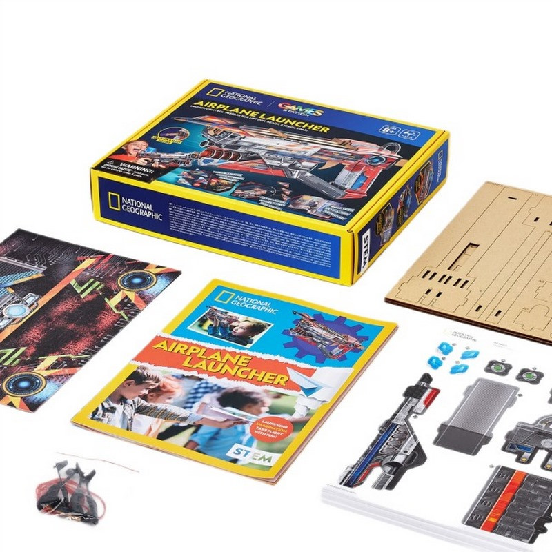 Набір для моделювання STEM «Пускова установка для літаків» Cubic Fun DS1091h