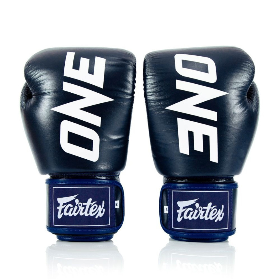 Боксерські рукавиці BGV1-ONE Fairtex BGV1-ONE_14oz_Blue 14 унцій (бинти в комплекті)