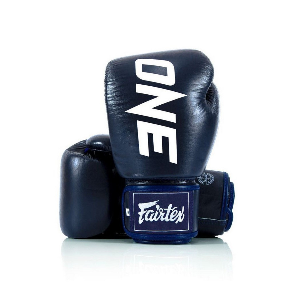 Боксерські рукавиці BGV1-ONE Fairtex BGV1-ONE_14oz_Blue 14 унцій (бинти в комплекті)