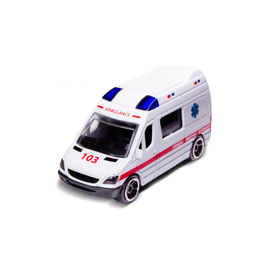 УЦІНКА!!! Автомодель дитяча Швидка допомога TechnoDrive 250421CG-3-UC масштаб 1:64