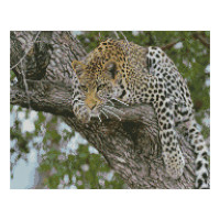 Алмазная мозаика Strateg FA10050 "Леопард на дереве" 40х50 см