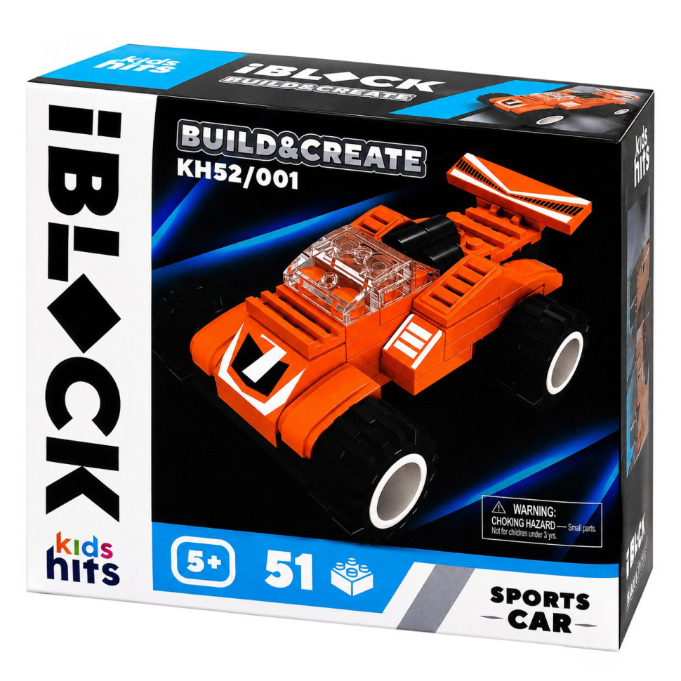 Дитячий конструктор IBLOCK JUNIOR Kids hits KH52/001(Orange) 51 деталь