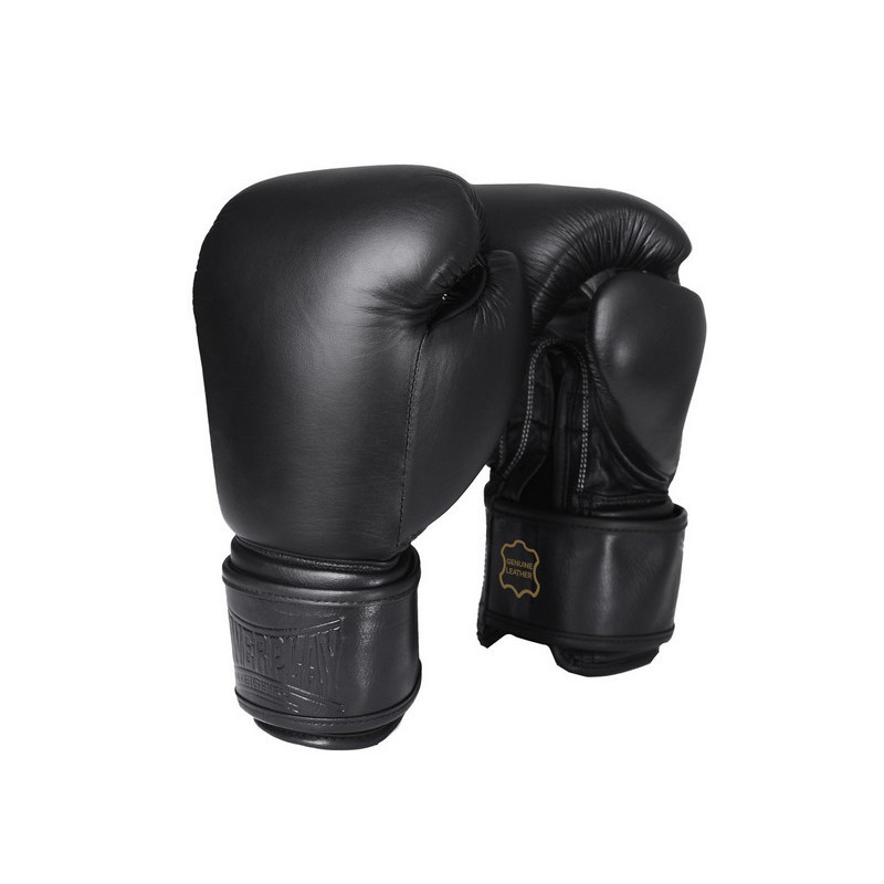 Боксерські рукавички 3014 Indiana PowerPlay PP_3014_14oz_Black, Чорні (натуральна шкіра) 14 унцій