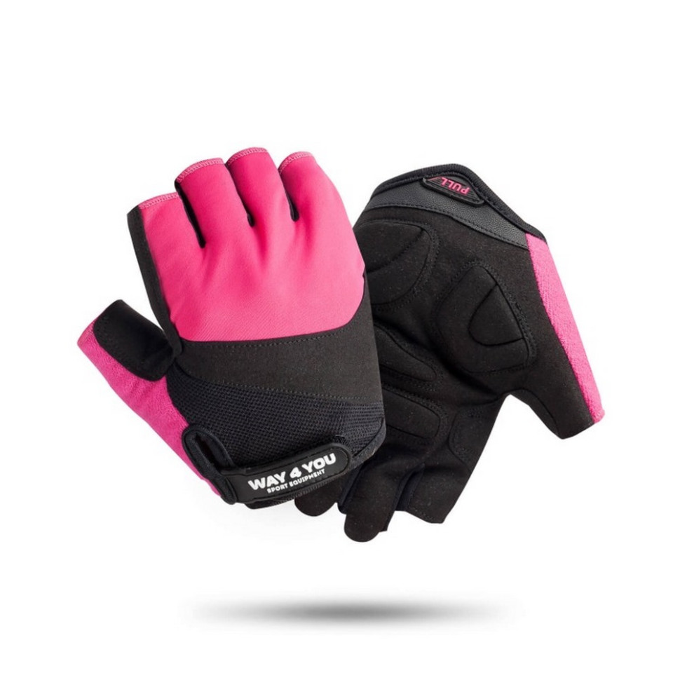 Спортивні фітнес рукавички для залу Way4you w-1752M, Pink 