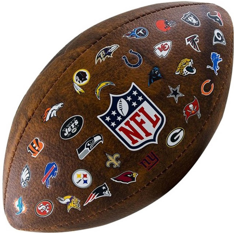 Мяч для американского футбола NFL JR Throwback FB 32 Team Wilson WTF1534XBNFL