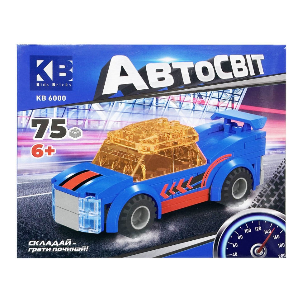 УЦІНКА!!! Дитячий конструктор-машинка Limo Toy KB 6000(Blue)-UC від 6 років, 75 деталей