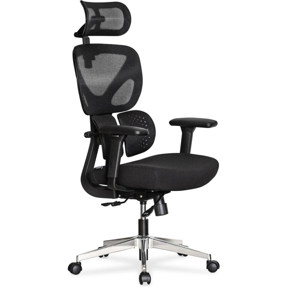 Офисное кресло D1 Duo Air Fabric Mealux HF-D1 Duo F/B, Black 136 кг