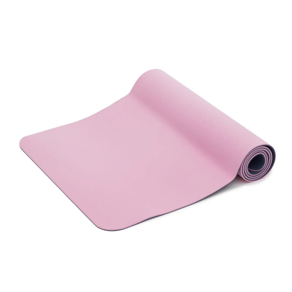 Килимок (мат) спортивний для йоги та фітнесу SportVida SV-EZ0064 TPE 183 x 61 x 1 см, Pink/Blue