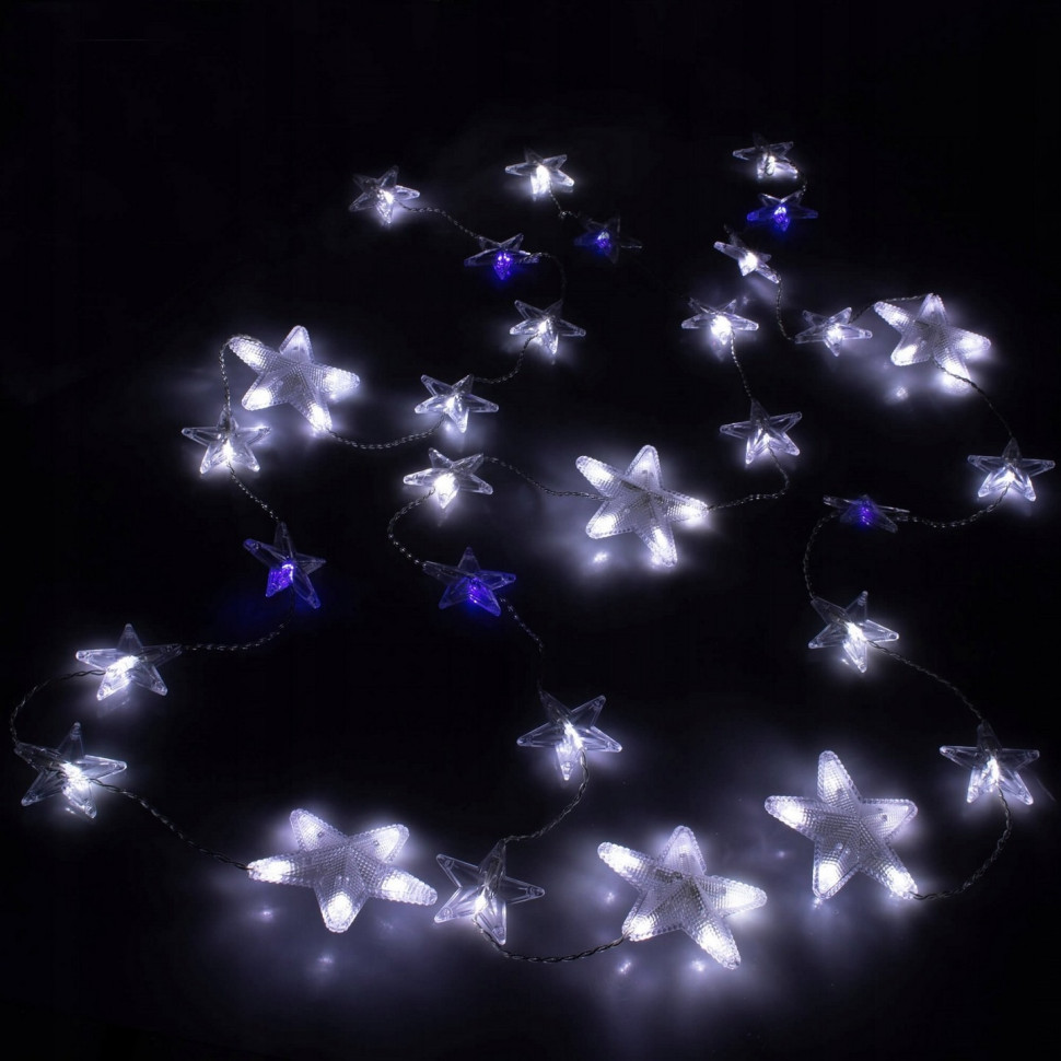 Гірлянда бахрома вулична Springos CL4003, 2 м 180 LED, Cold White/Blue