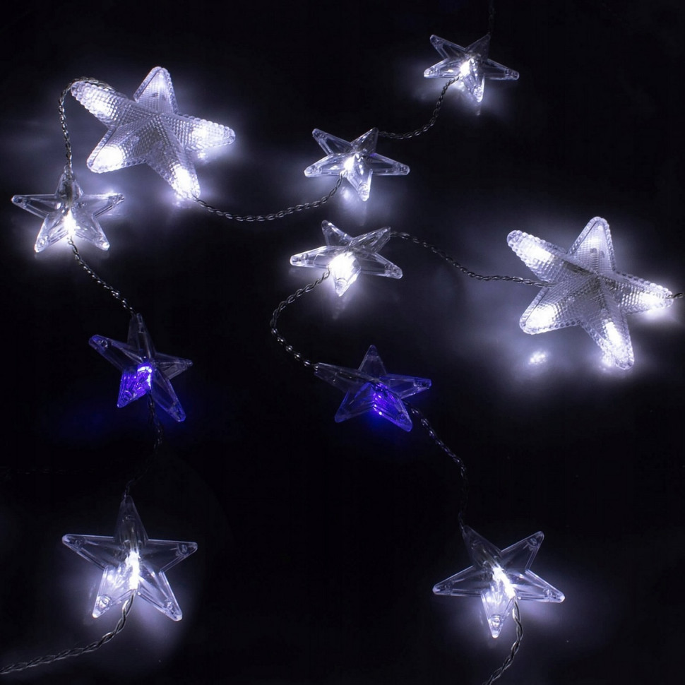 Гірлянда бахрома вулична Springos CL4003, 2 м 180 LED, Cold White/Blue