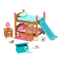 Игровой набор LIL WOODZEEZ Двухъярусная кровать для детской комнаты 6169Z                           