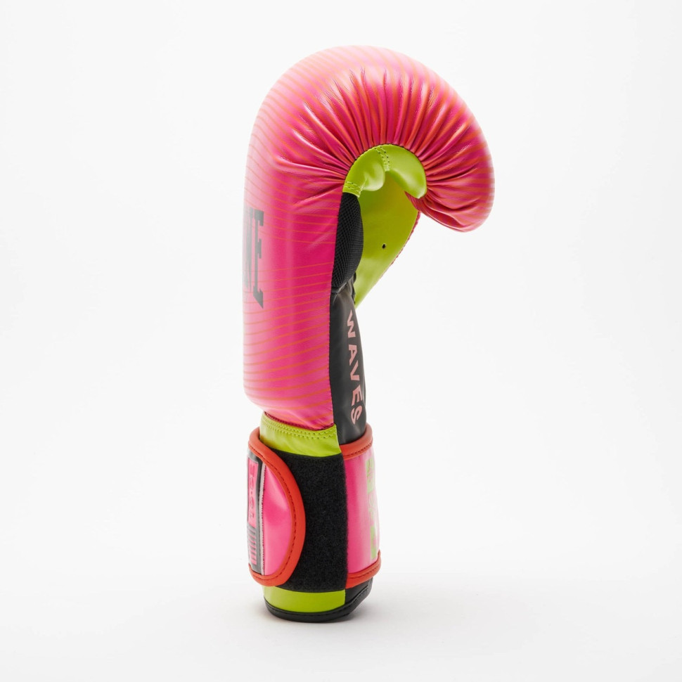Боксерские перчатки Waves Fuxia Leone GN 313 Fuxia 10oz, капа в комплекте 10 унций