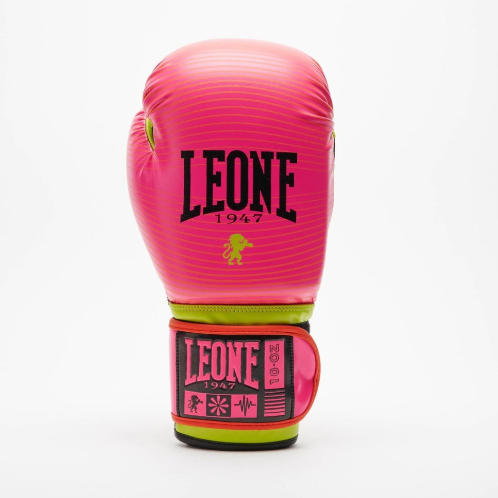 Боксерские перчатки Waves Fuxia Leone GN 313 Fuxia 10oz, капа в комплекте 10 унций