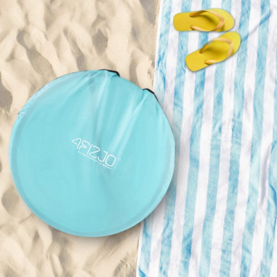 Саморазворачивающаяся пляжная палатка Pop-Up 4FIZJO P-5905973401432 Grey/Mint 195 x 120 см