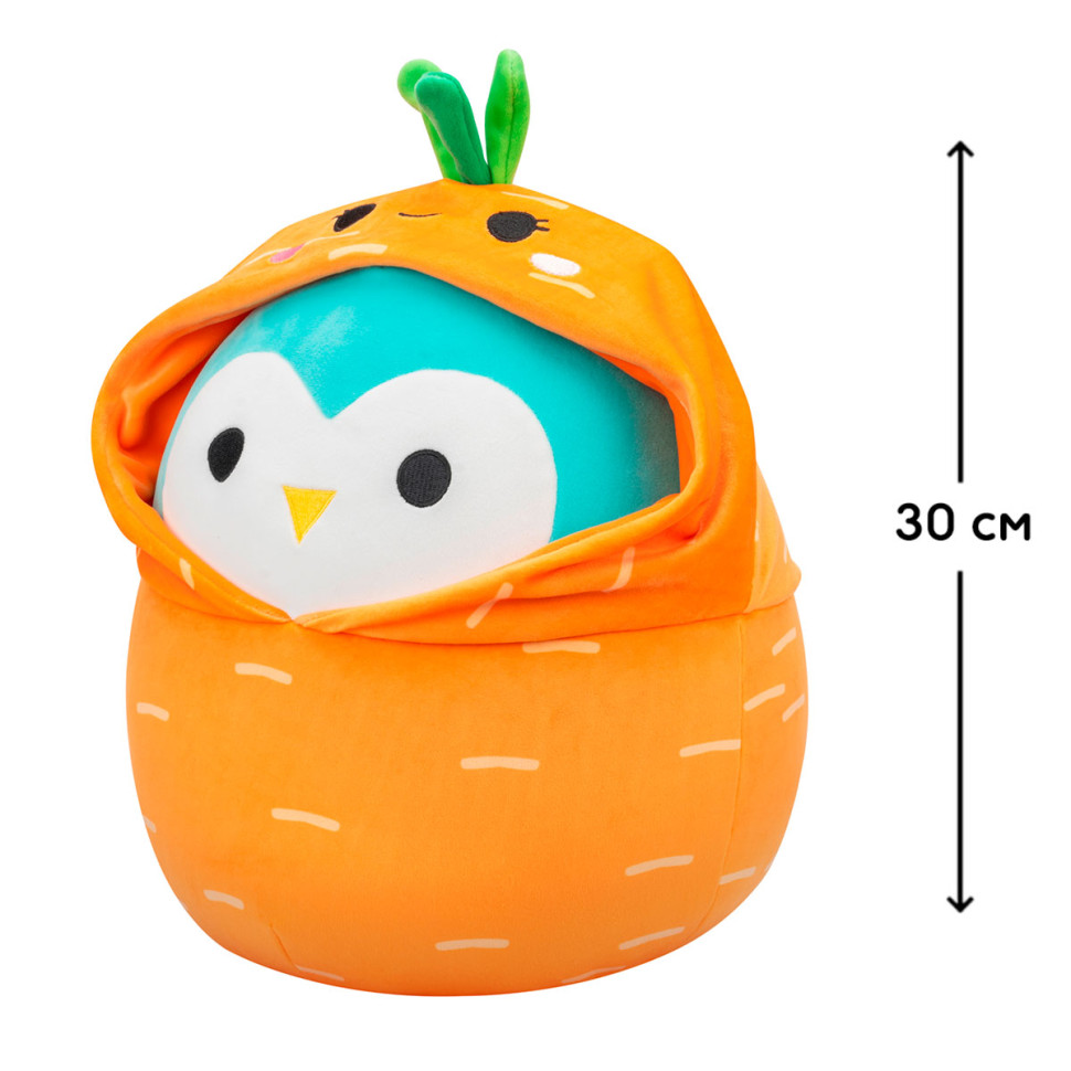 Мягкая игрушка Сова Винстон в одежде Squishmallows SQER00929, 30 см