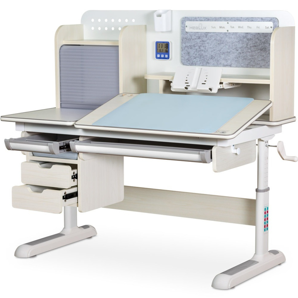 Детская парта Winnipeg Multicolor Plus MG Mealux BD-630 MG с тумбой