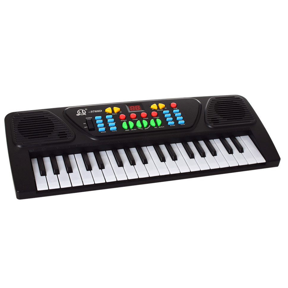 Синтезатор іграшковий Bambi MQ-3768D 43 см, 37 клавіш, від USB, мікрофон