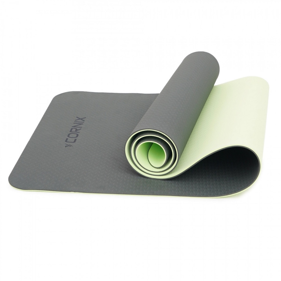 Килимок спортивний Cornix XR-0002, 183 x 61 x 0.6 см, Black/Green