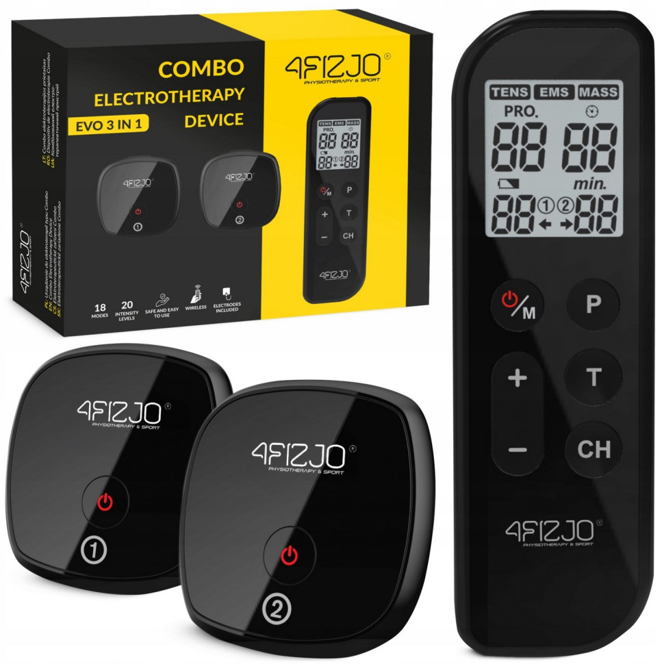 Апарат для електростимуляції м'язів Combo EVO 3 в 1 4FIZJO P-5905973404389