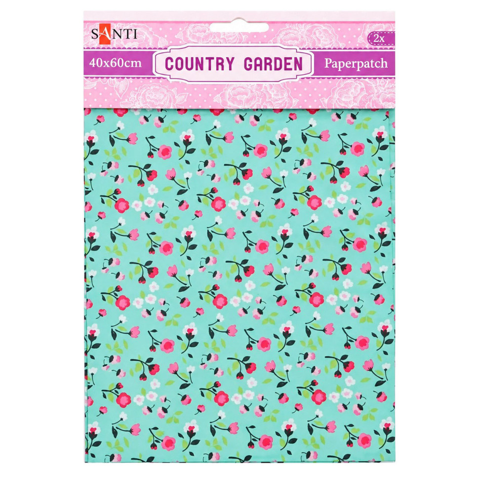 Бумага для декупажа Santi PAPERPATCH-40х60 дизайн в ассортименте, 40х60 см, 2 листа
