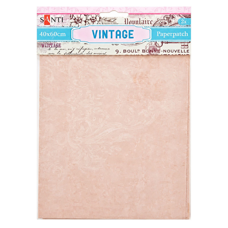 Бумага для декупажа Santi PAPERPATCH-40х60 дизайн в ассортименте, 40х60 см, 2 листа