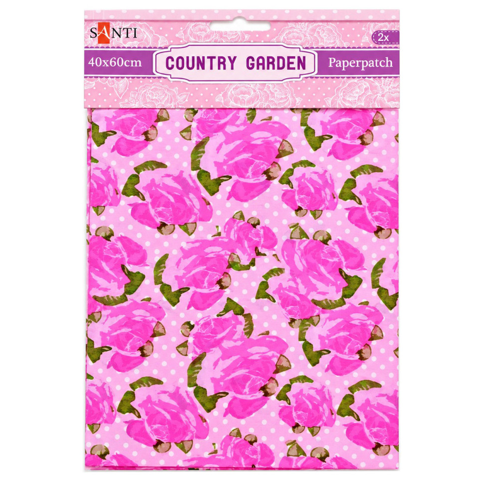 Бумага для декупажа Santi PAPERPATCH-40х60 дизайн в ассортименте, 40х60 см, 2 листа