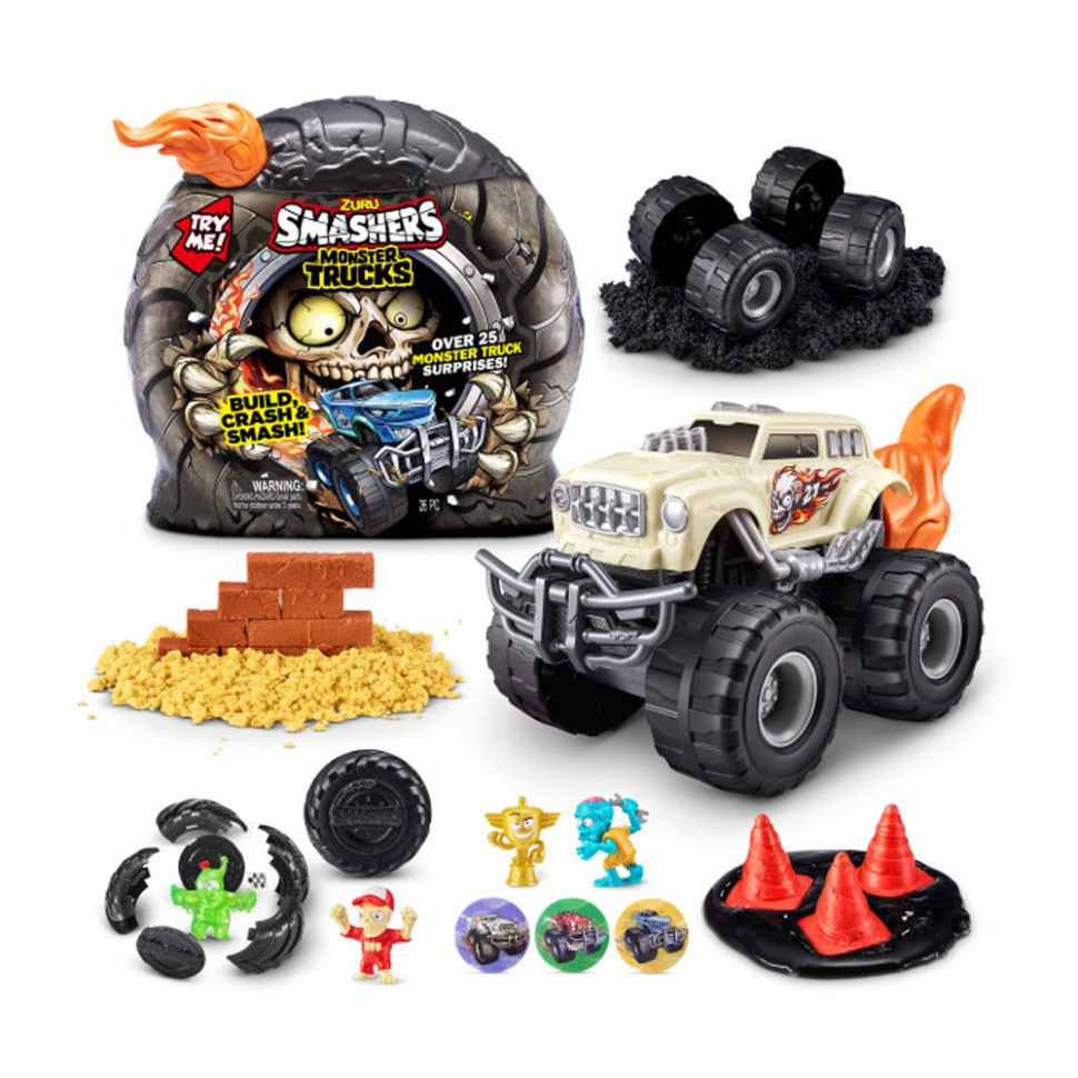 Дитяча іграшка Monster Wheels Скалл Трек Smashers 74103B в наборі з аксесуарами
