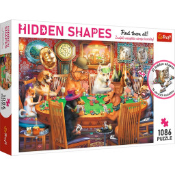 Пазл класичний "Нічні ігри" Trefl 10749 Hidden shapes, 1086 елементів