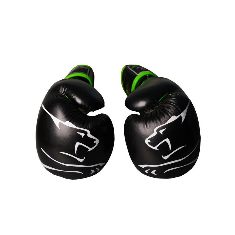 Боксерские перчатки 3018 Jaguar PowerPlay PP_3018_10oz_Black/Green, Черно-Зеленые 10 унций