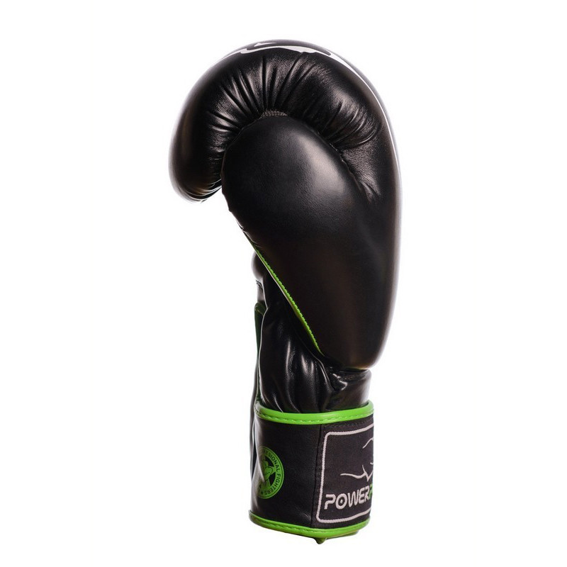 Боксерские перчатки 3018 Jaguar PowerPlay PP_3018_10oz_Black/Green, Черно-Зеленые 10 унций
