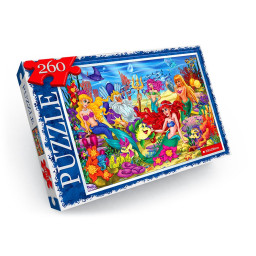 Пазл детский "Русалочка" Danko Toys C260-12-08, 260 элементов