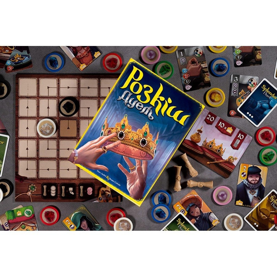 Настольная игра Роскошь-Дуэль Asmodee SCSPL2P01UA 6 плиток реки