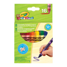 Набор треугольного воскового мела для малышей Mini Kids Crayola 256316.112, 16 шт