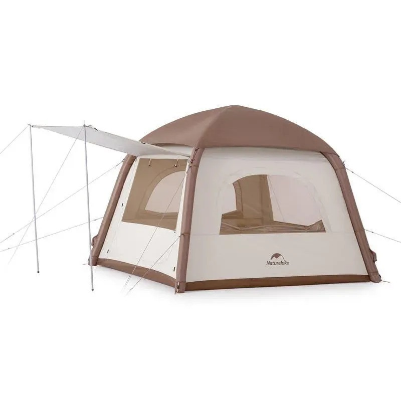 Намет надувний тримісний Naturehike 6976023926488 CNH23ZP12002 бежевий 210x210x170 см