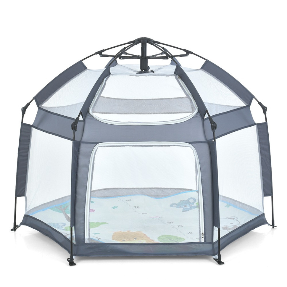 Дитячий манеж Bambi MR 1512 Silver Mist 146×127×110 см