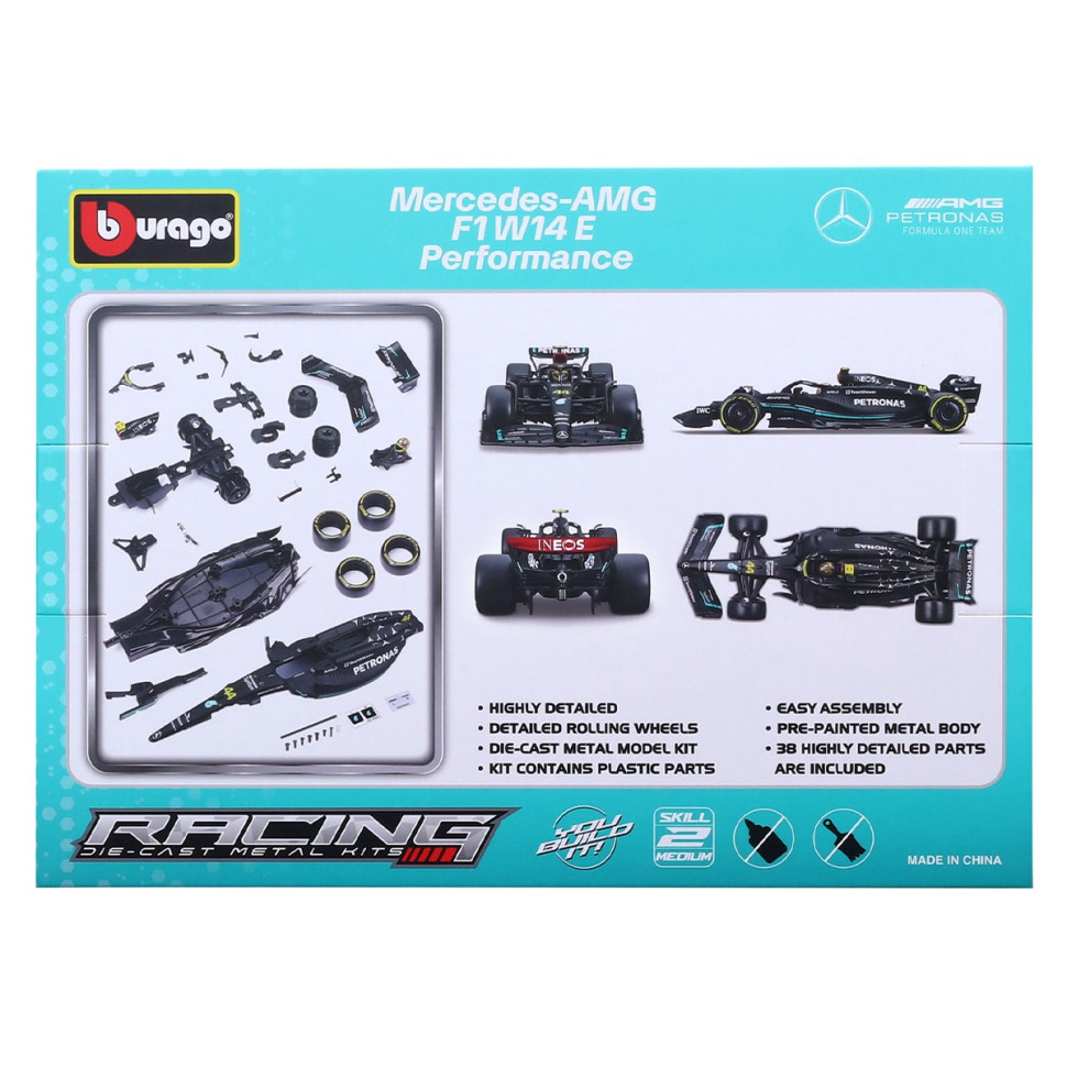 Авто-конструктор MERCEDES-AMG F1 W14 PERFORMANCE Bburago 18-28510 масштаб 1:24