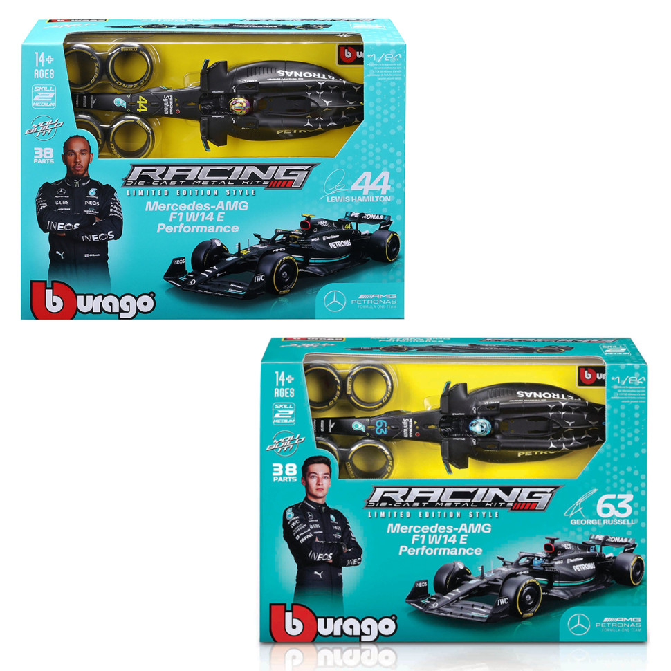Авто-конструктор MERCEDES-AMG F1 W14 PERFORMANCE Bburago 18-28510 масштаб 1:24