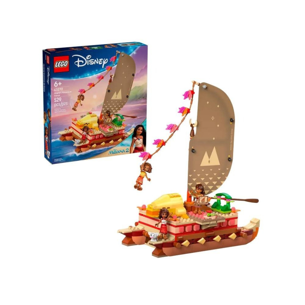 Конструктор Приключенческое каноэ Ваяны LEGO 43270, 529 деталей