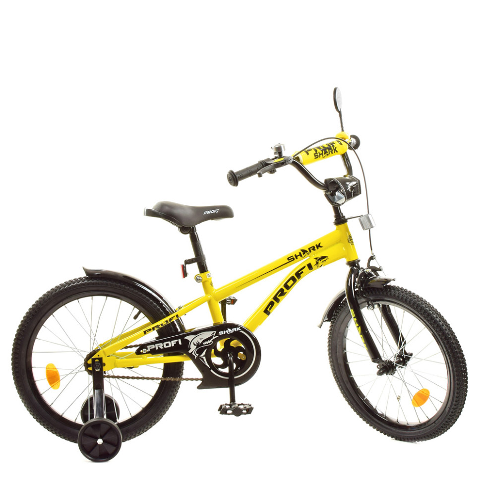 Велосипед дитячий PROF1 Y18214-1 18 дюймів, жовтий по цене 3 746 грн.