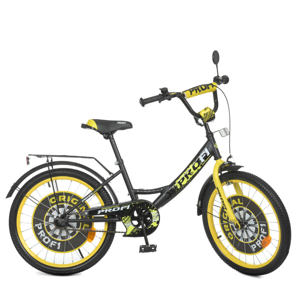 Велосипед дитячий PROF1 Y2043-1 20 дюймів, жовтий по цене 4 007 грн.