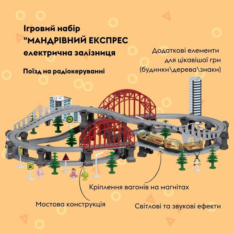 Детский игровой набор железная дорога 