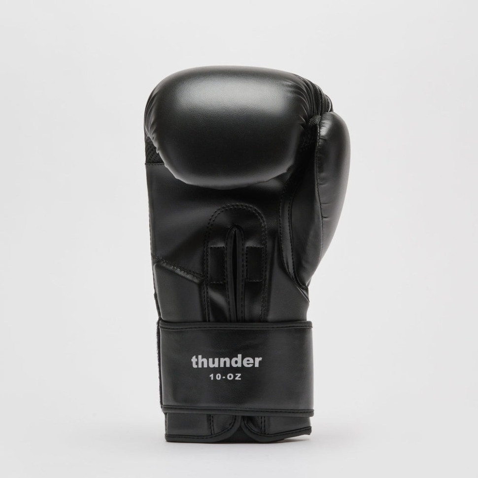 Боксерські рукавиці Thunder Black Leone GN383_Black_12oz, капа в комплекті 12 унцій