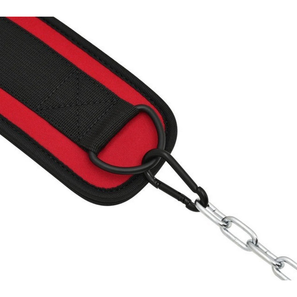Пояс для отягощений с цепью RDX Inc Limited PRO DIPPING BELT 2 LAYER WDB-T7R Red