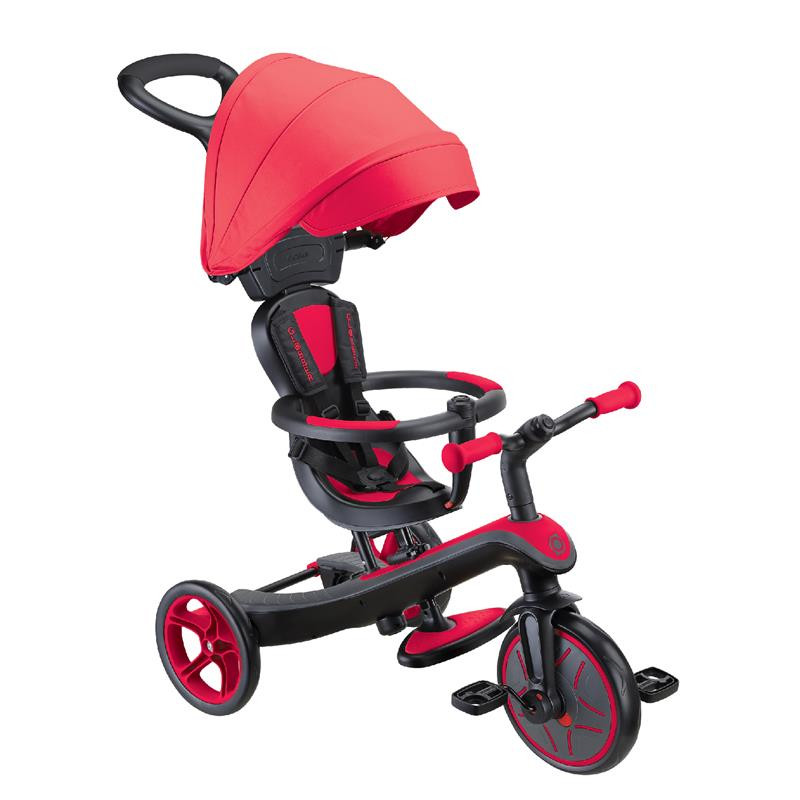 Велосипед дитячий EXPLORER TRIKE 4в1 DELUXE PLAY GLOBBER 634-102 червоний, до 20кг