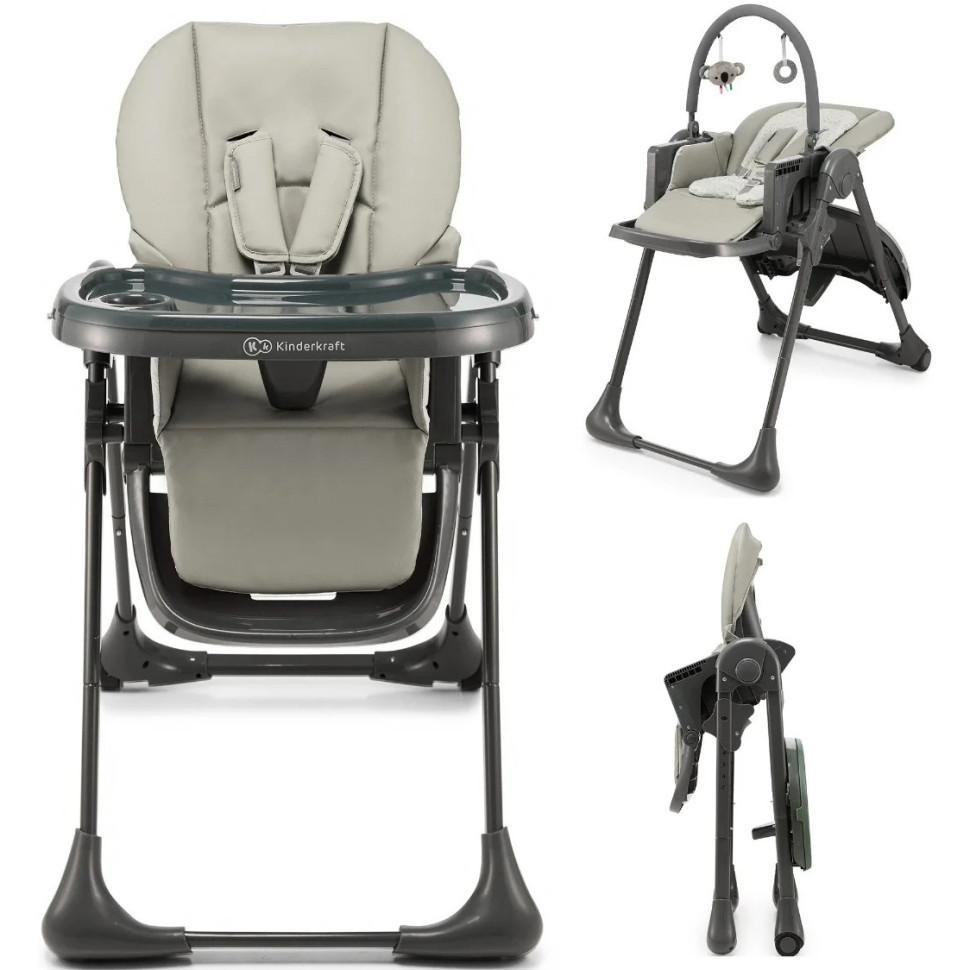 Стульчик для кормления Tummie Kinderkraft KHTUMM00GRY0000 Grey