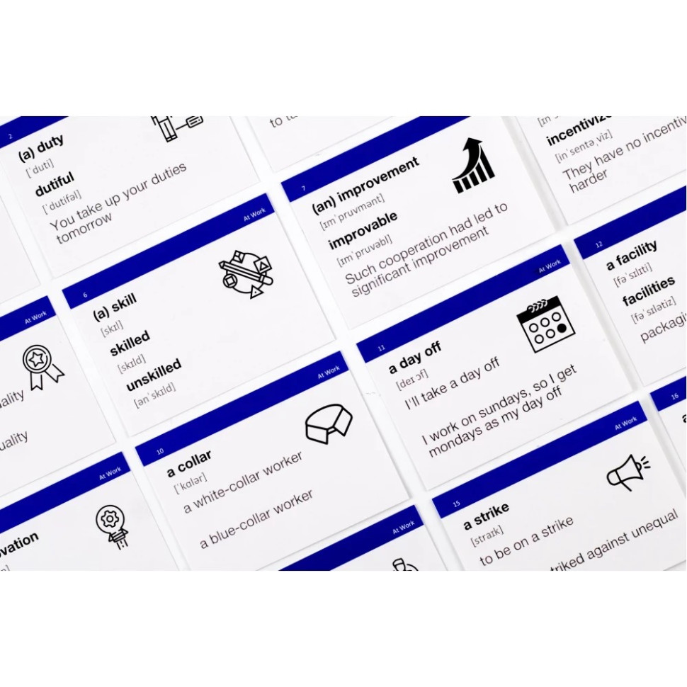 Картки для вивчення англійської мови BUSINESS ENGLISH English Student 41315776 англ-укр 500 карток