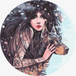 Картина по номерам "Дикая воля" ©lesya_nedzelska_art Идейка KHO4937, 40х40 см